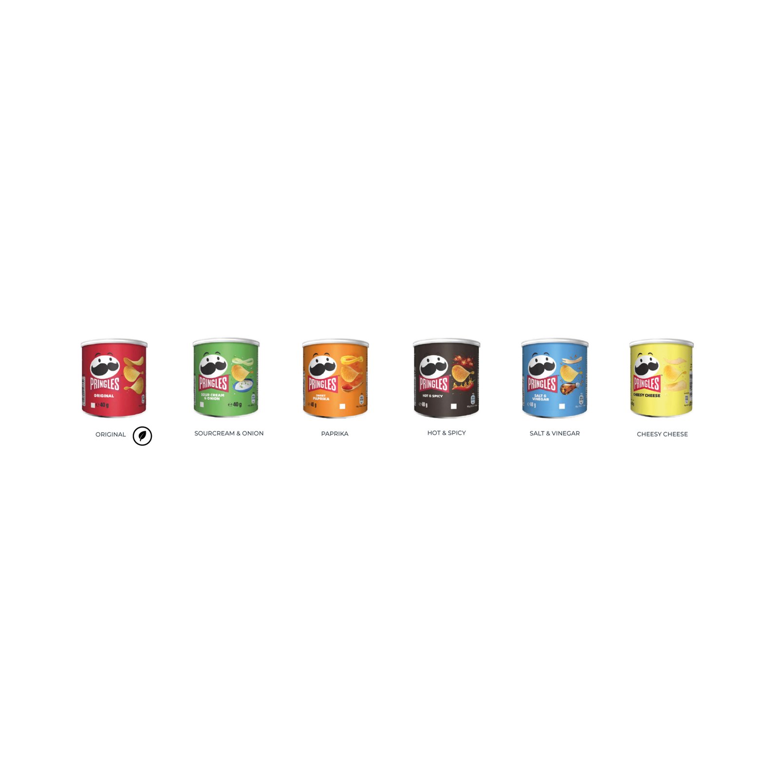 Pringles 40 g – detaljbild